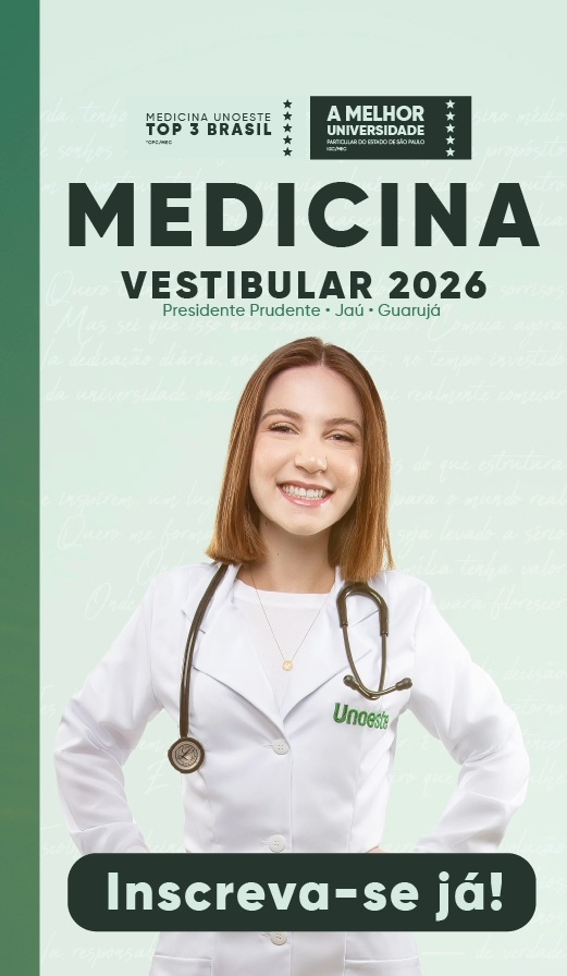 Banner de Vestibular Medicina 2026 Unoeste